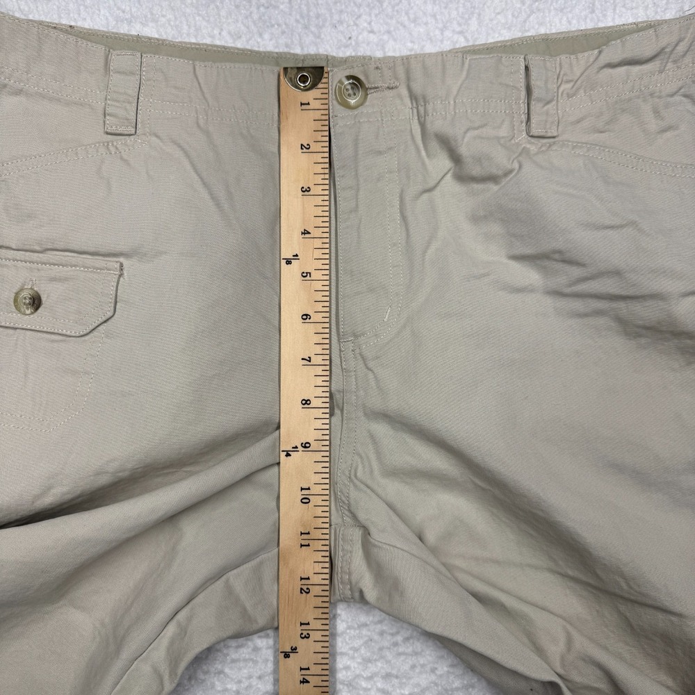 Columbia Capri Pants Beige Cotton Bermuda Knickers Gorpcore Hike Women's Size 14 - Picture 7 of 10